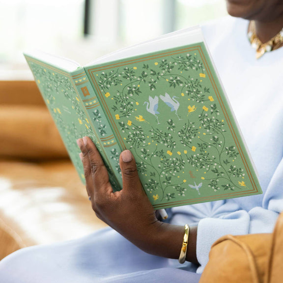 Simplified by Emily Ley - Linen Journal - Sage - Jennie Dots