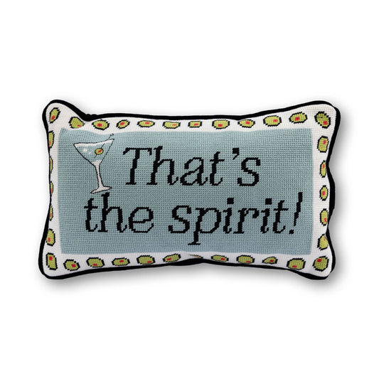 Furbish Studio - That's The Spirit Needlepoint Pillow
