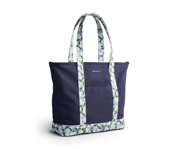 Rifle Paper Co. - Hydrangea Canvas Carry All - Jennie Dots
