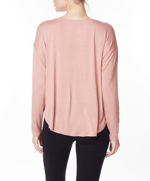 BAMBOO DOLMAN LONG SLEEVE TOP - Jennie Dots