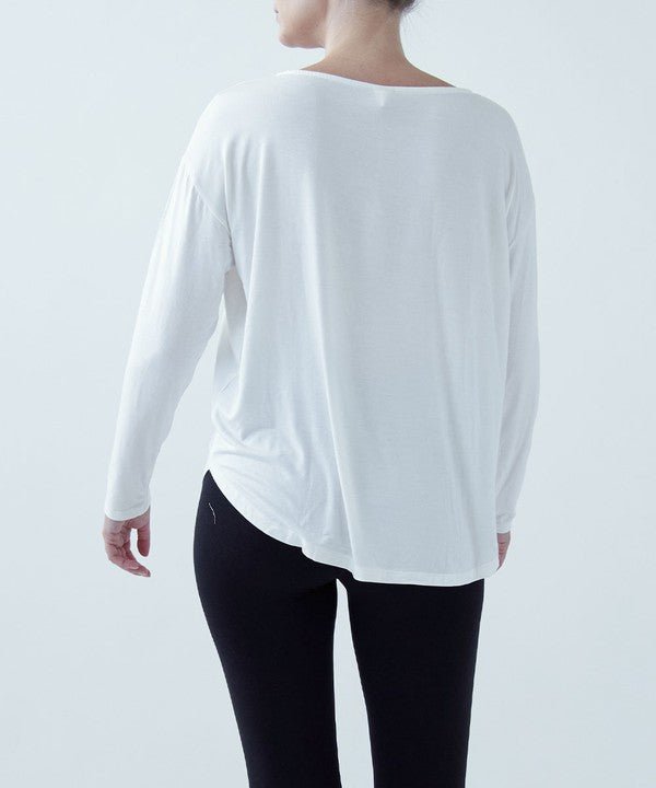 BAMBOO DOLMAN LONG SLEEVE TOP - Jennie Dots