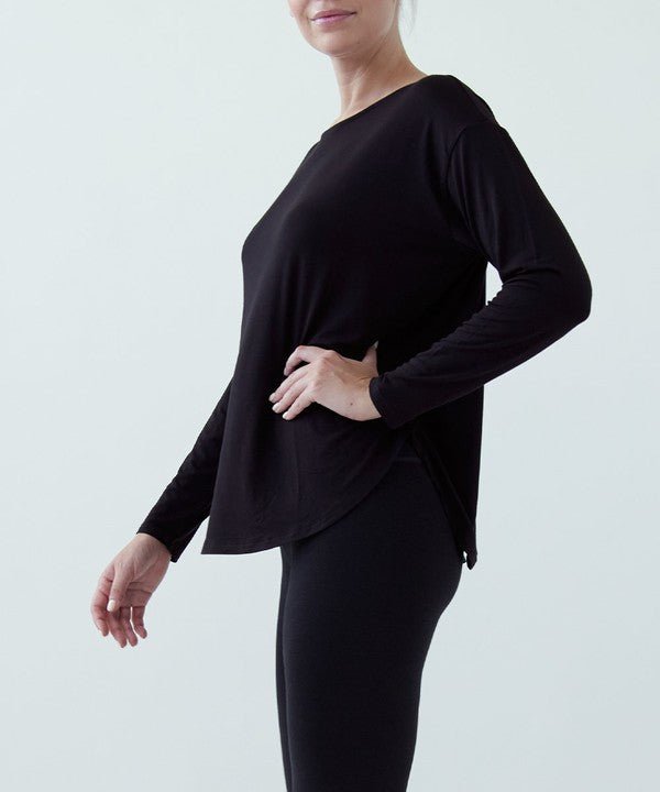 BAMBOO DOLMAN LONG SLEEVE TOP - Jennie Dots