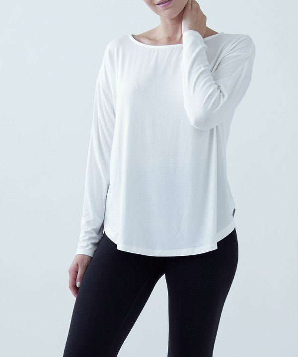 BAMBOO DOLMAN LONG SLEEVE TOP - Jennie Dots