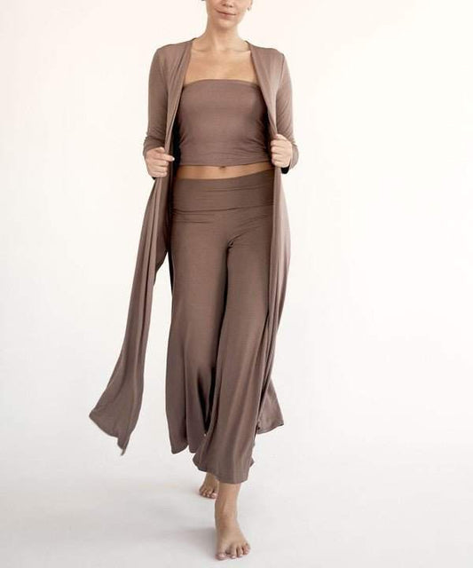BAMBOO MAXI LONG CARDIGAN - Jennie Dots
