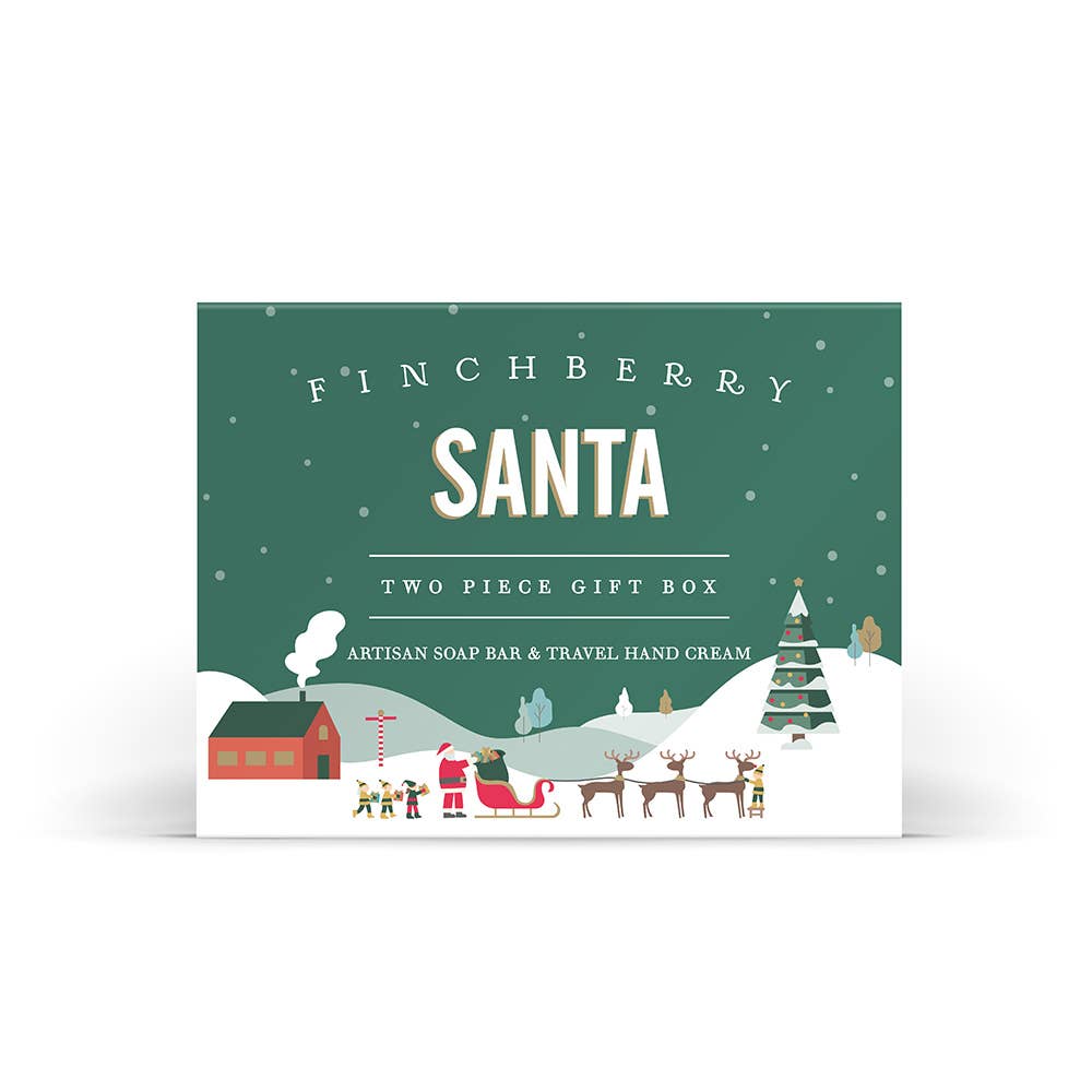 FinchBerry - Santa 2 Pc Bath & Body Holiday Gift Set