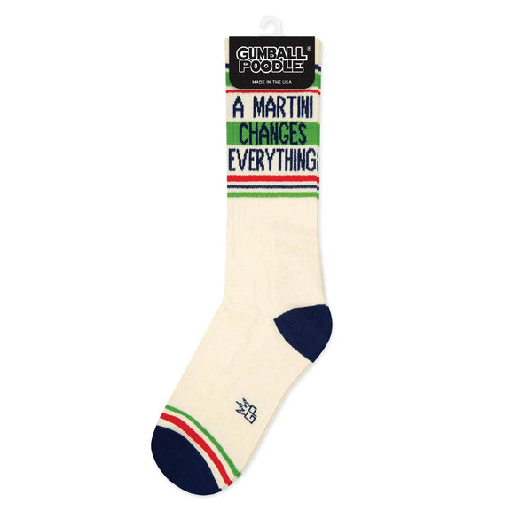 Gumball Poodle - A Martini Changes Everything Gym Crew Socks - Jennie Dots