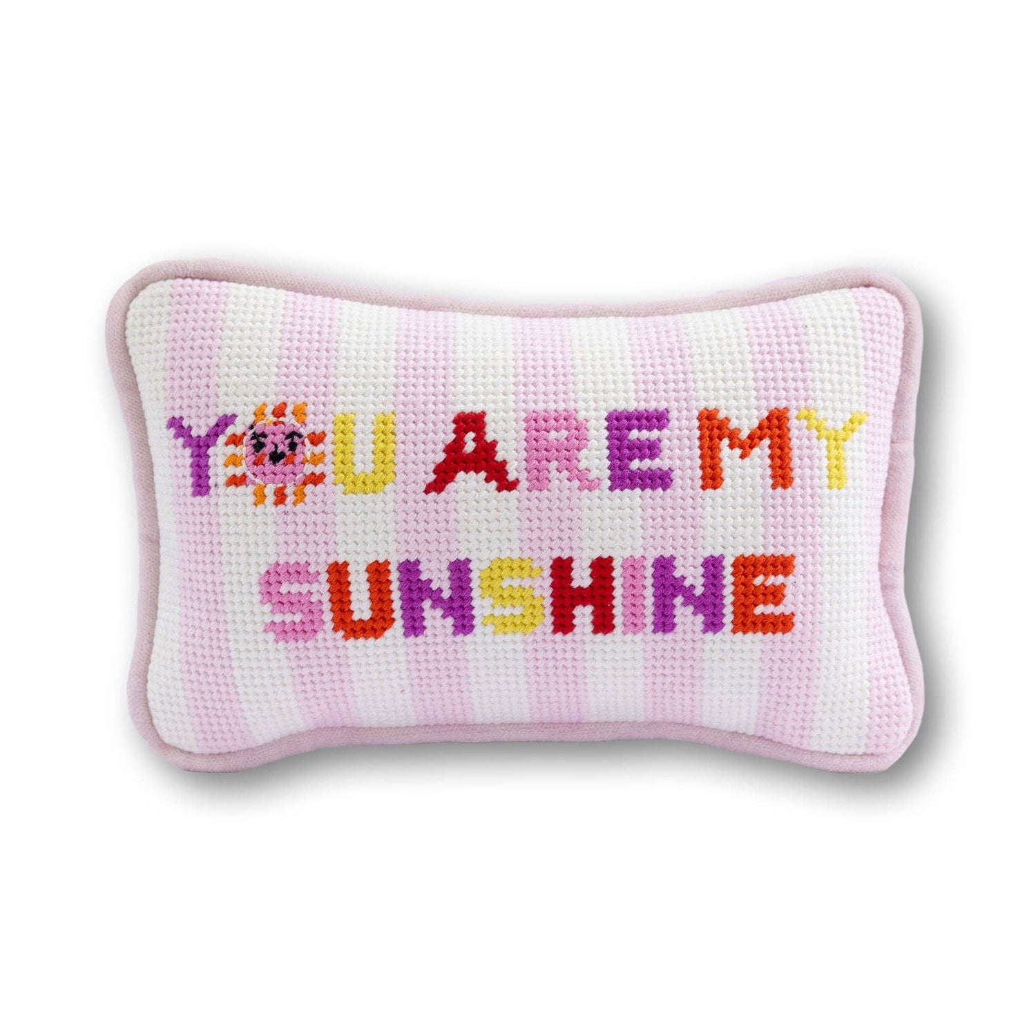Furbish Studio - You Are My Sunshine Mini Needlepoint Pillow (small) - Jennie Dots