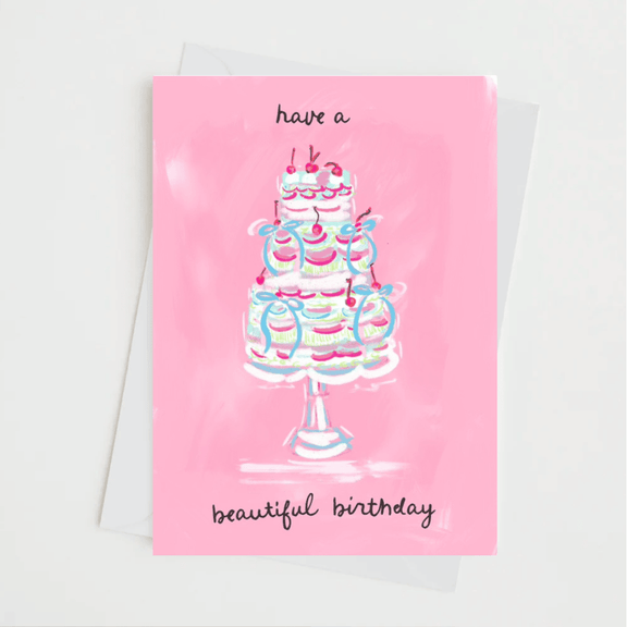 BEAUTIFUL BIRTHDAY - Note Card - Jennie Dots