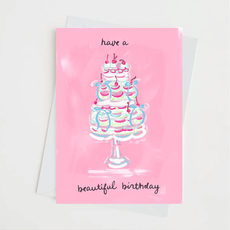 BEAUTIFUL BIRTHDAY - Note Card - Jennie Dots