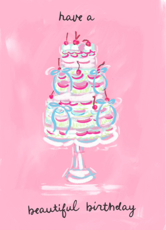 BEAUTIFUL BIRTHDAY - Note Card - Jennie Dots