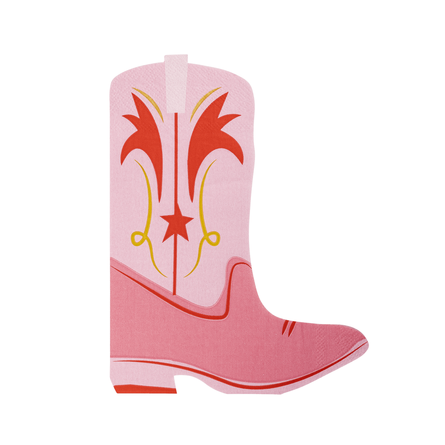 Boot Shaped Paper Dinner Napkin - Jennie Dots