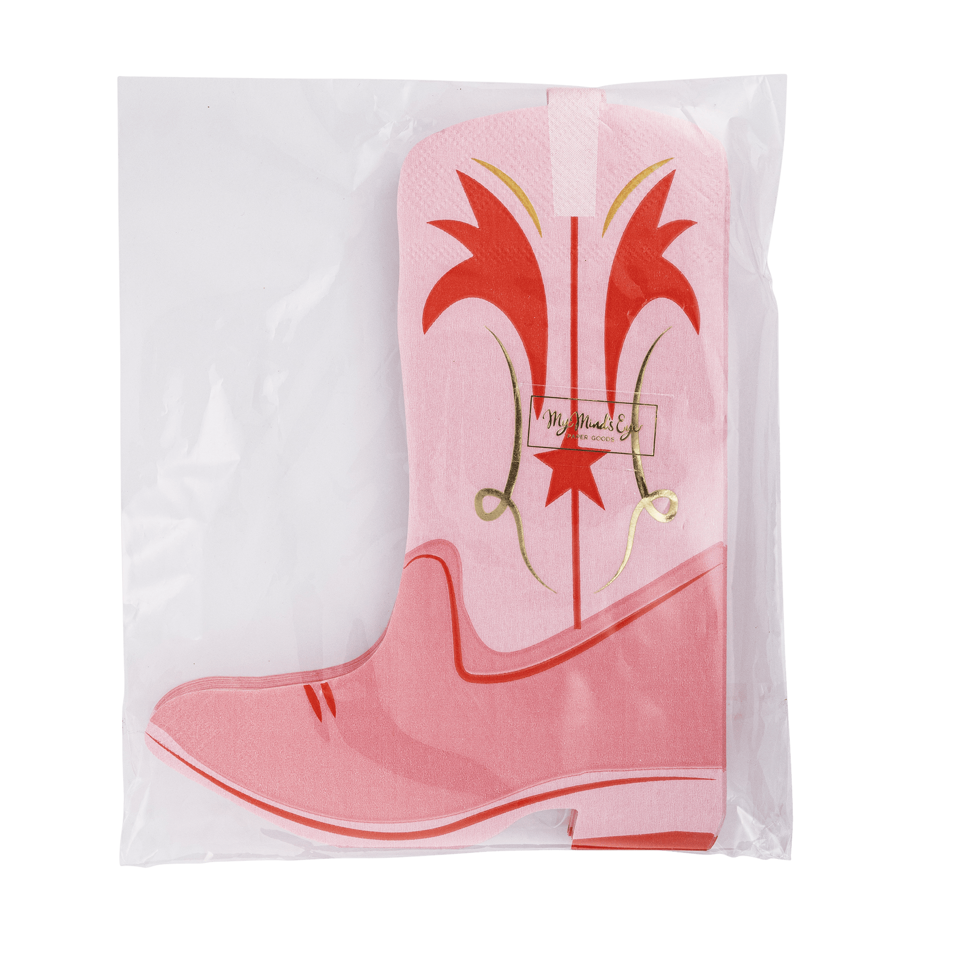 Boot Shaped Paper Dinner Napkin - Jennie Dots