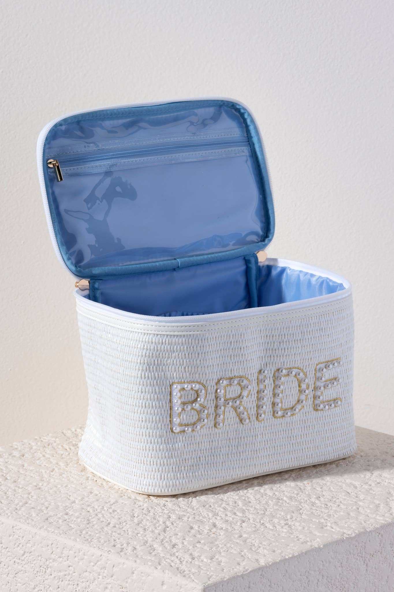 "Bride” Cosmetic Case - Jennie Dots