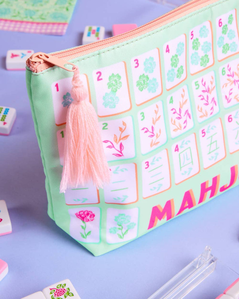 xo, Fetti - Mahjong Tile Bag - Nylon Zipper Bag
