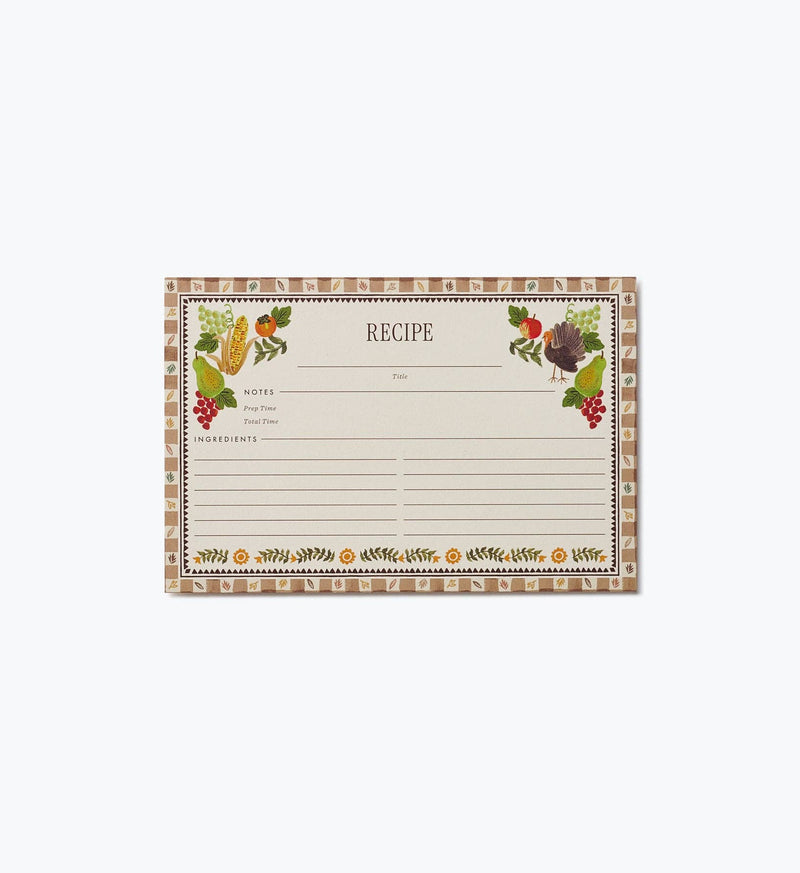 Rifle Paper Co. - Pack of 12 Harvest Recipe Cards