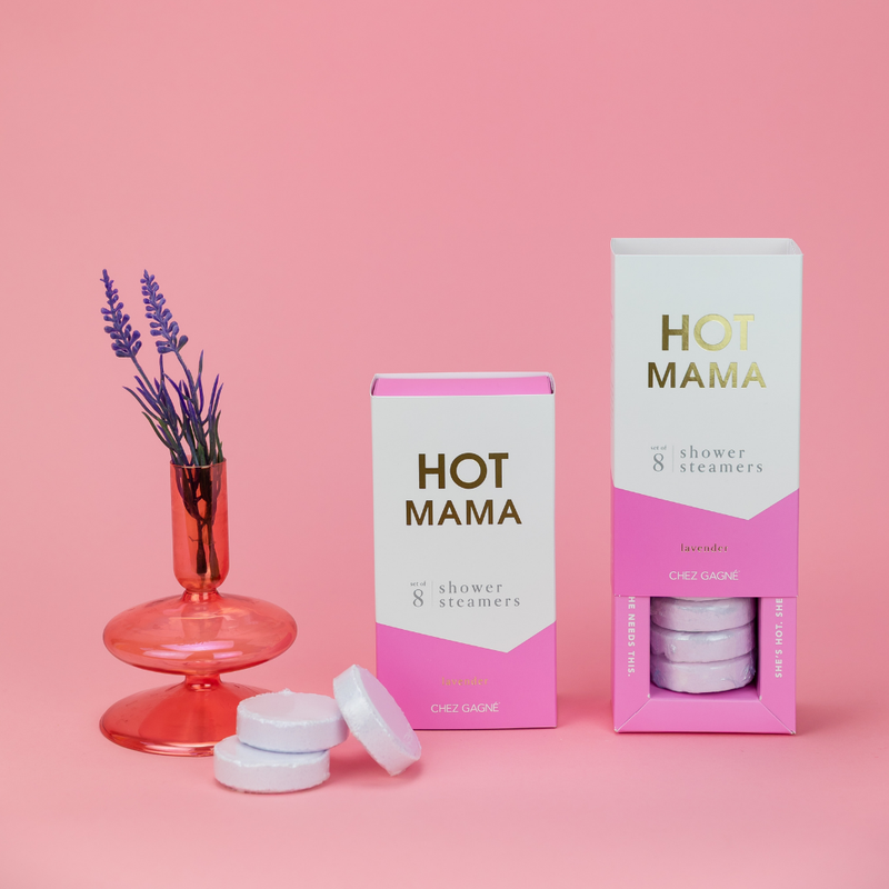 Chez Gagné - Hot Mama - Shower Steamer Gift Set for Mom, Lavender