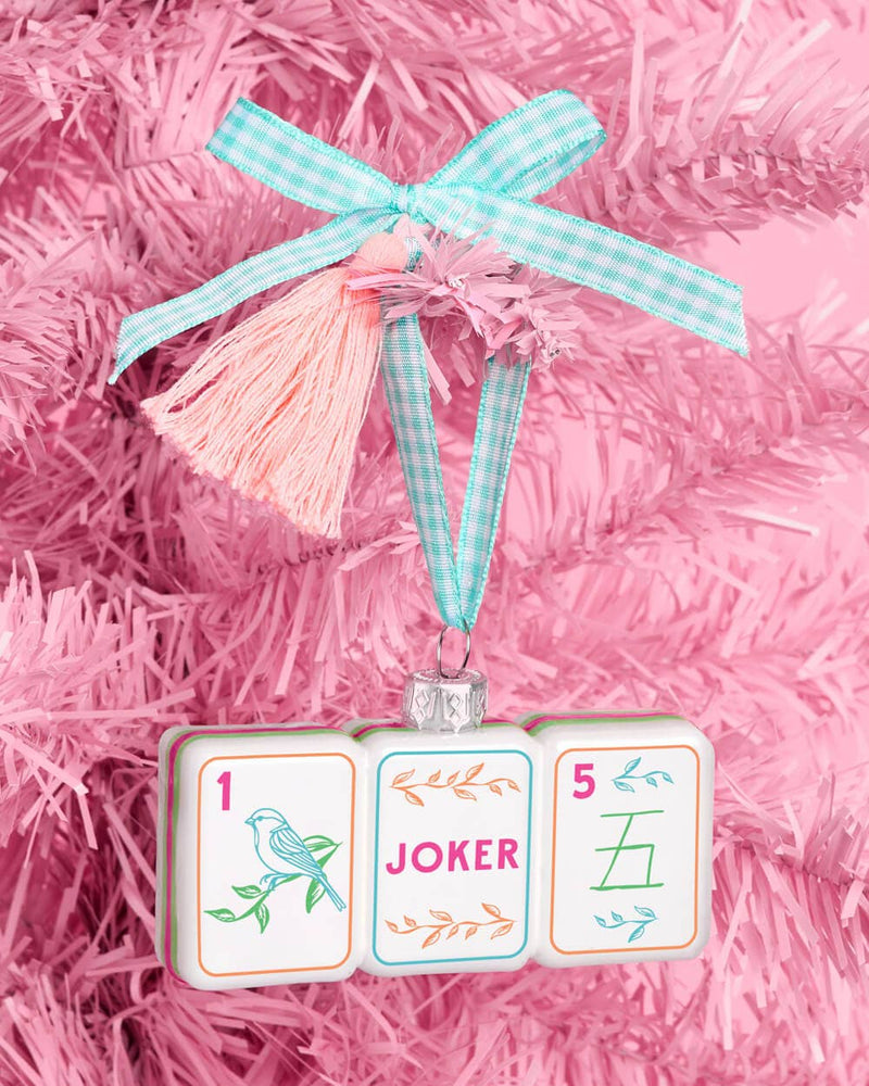 xo, Fetti - Mahjong Glass Ornament | holiday gift tile players