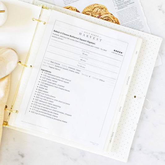 The Recipe Binder - Jennie Dots 