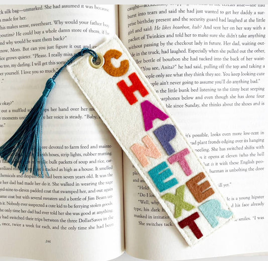 Milo & Mollie - Next Chapter Felt Bookmark