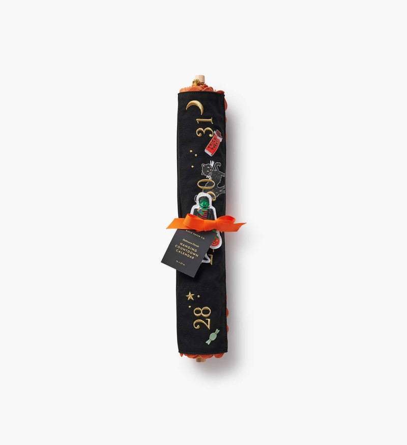 Rifle Paper Co. - Halloween Parade Embroidered Hanging Countdown Calendar