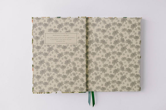 Good Juju Ink - Swan Dance Floral Hardcover Notebook - Jennie Dots