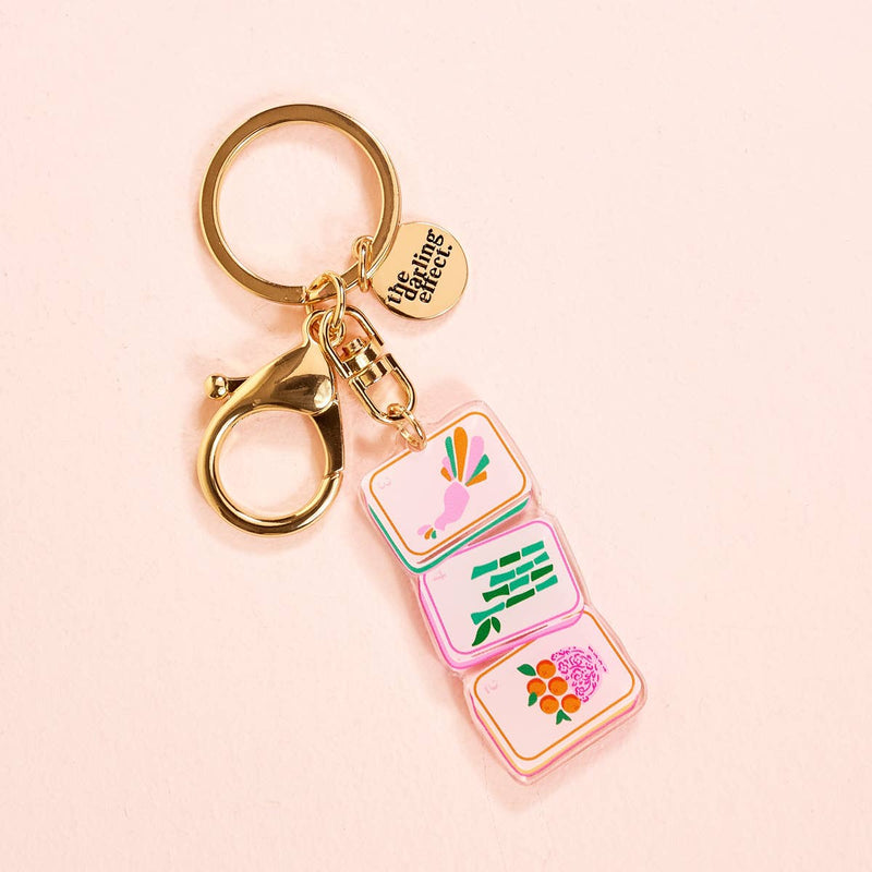 The Darling Effect - Acrylic Keychain–Mahjong Tiles