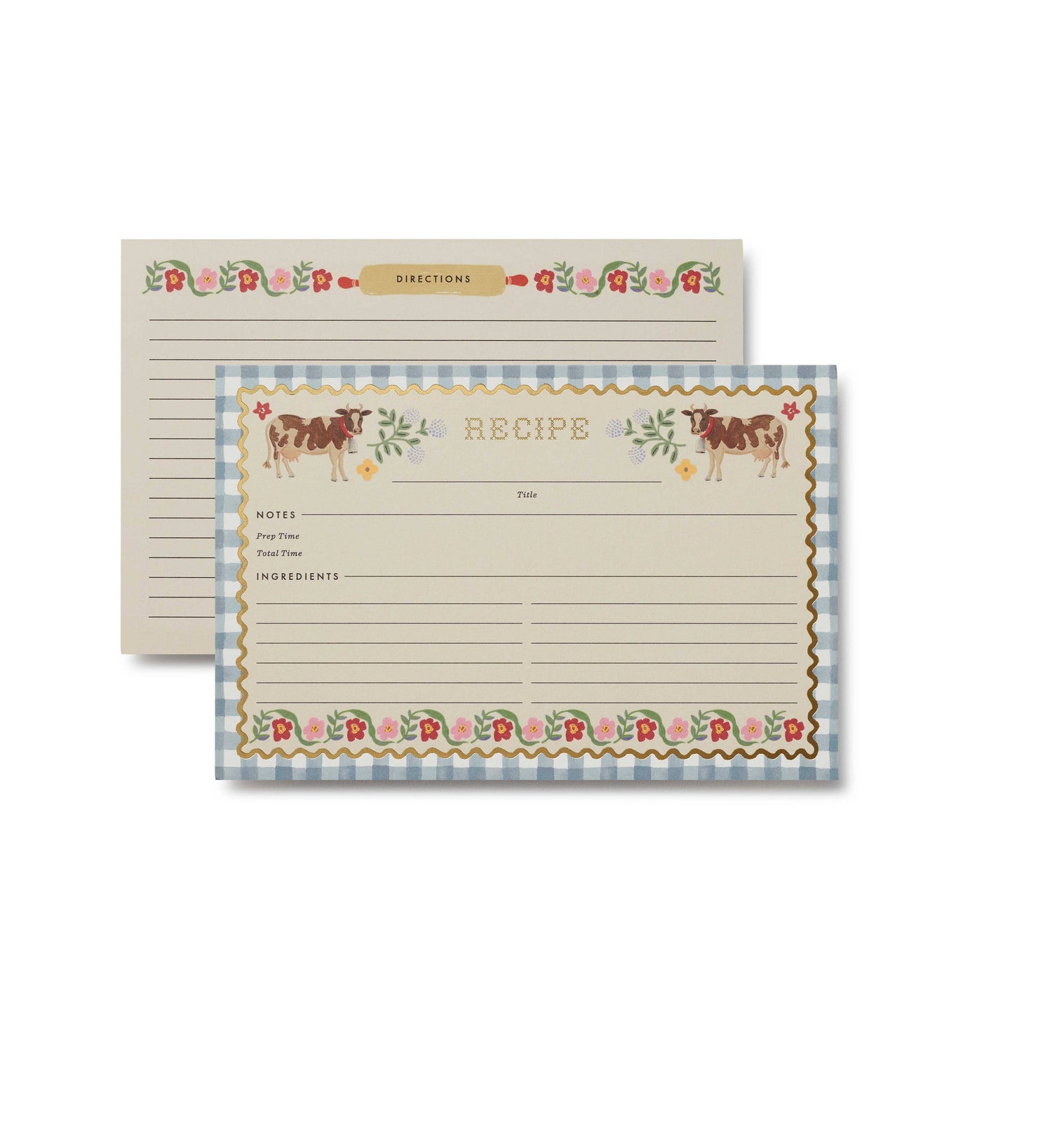 Rifle Paper Co. - Pack of 12 Home Sweet Home Recipe Cards