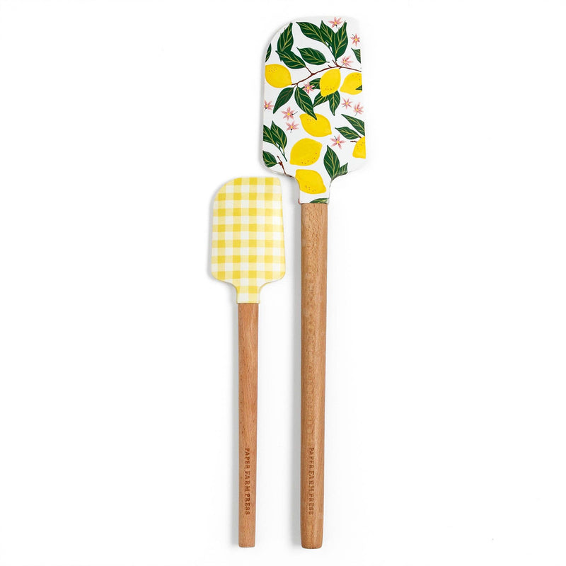 Paper Farm Press - Lemon Grove Silicone Kitchen Spatulas - Set of 2