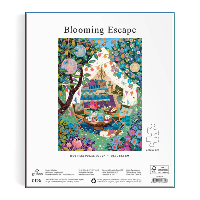 Victoria Ball Blooming Escape 1000 Piece Puzzle - Jennie Dots