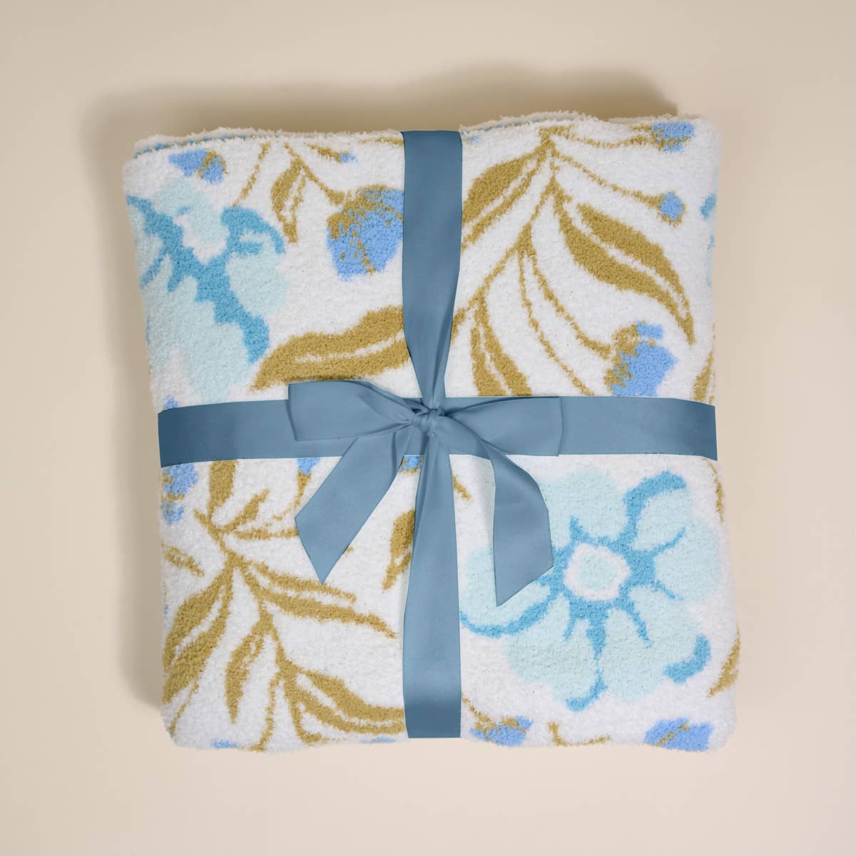 The Darling Effect - Cozy Dreams Luxe Blanket–Poppin' Petals Aqua