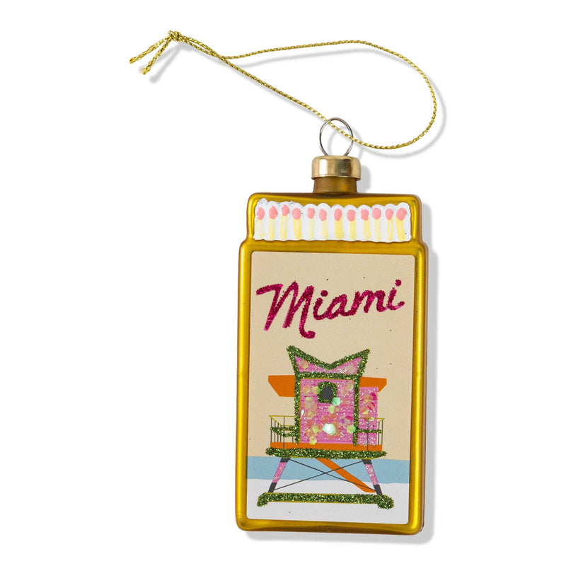 Furbish Studio - Matchbook Ornament - Miami