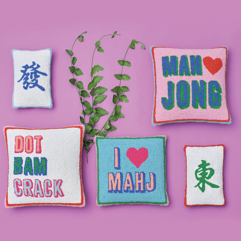 Peking Handicraft - Dot Bam Crack Hook Pillow - Ampersand - Jennie Dots 