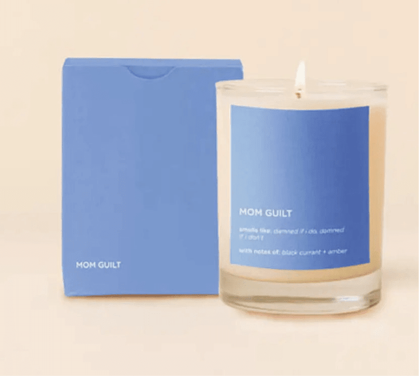 Candle Rocks Glass - “Mom Guilt” - Jennie Dots