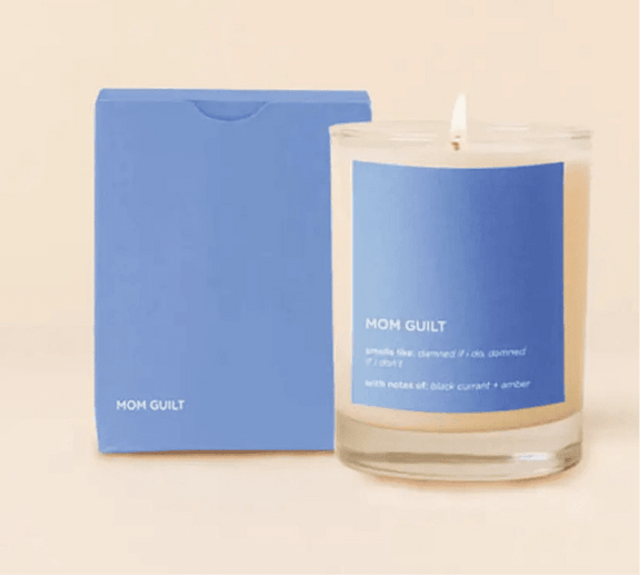 Candle Rocks Glass - “Mom Guilt” - Jennie Dots