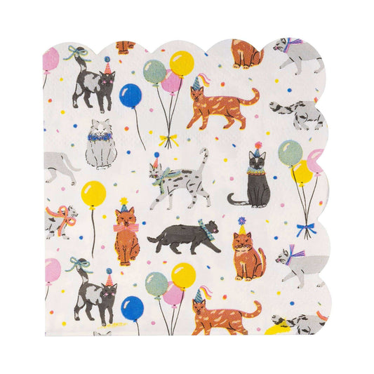 Cat Party Cocktail Napkin - Jennie Dots