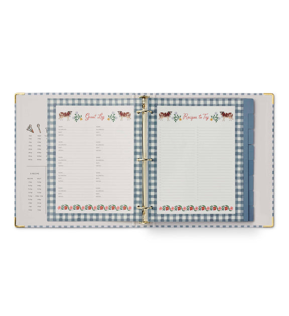 Rifle Paper Co. - Home Sweet Home Recipe Binder - Jennie Dots 