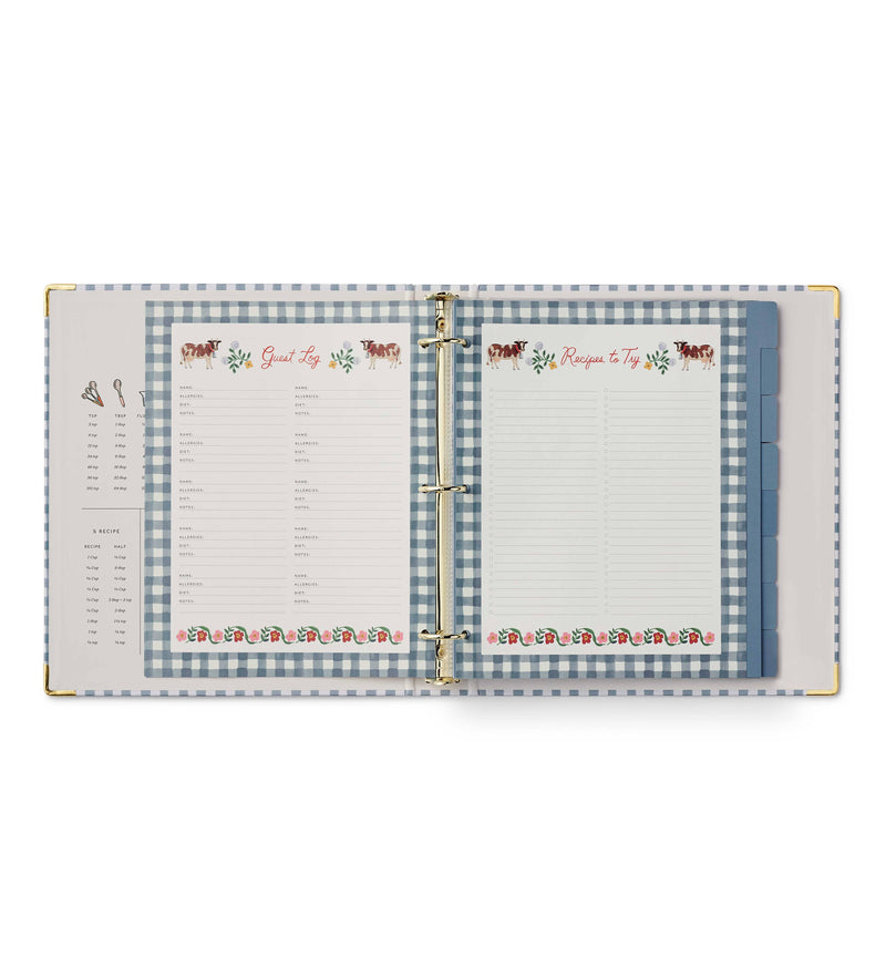 Rifle Paper Co. - Home Sweet Home Recipe Binder - Jennie Dots 