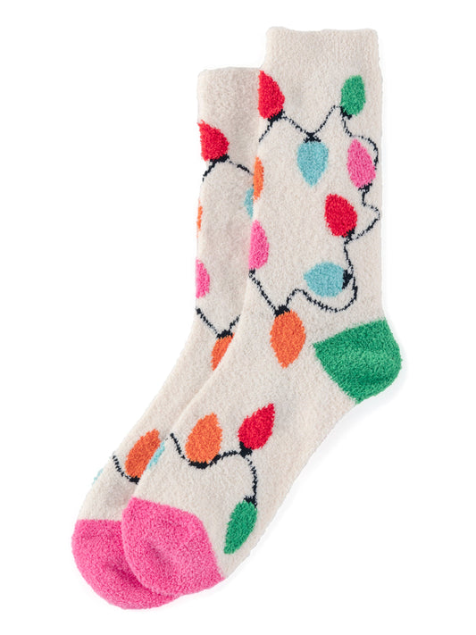 ANYA STRING LIGHTS SOCKS, IVORY