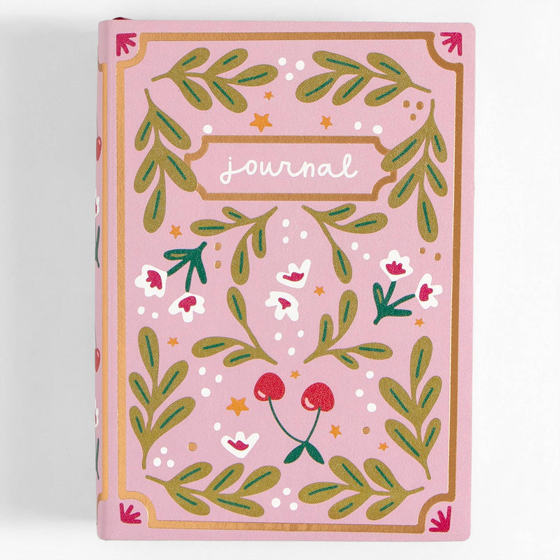 Pippi Post - Cherries & Blooms 5x7 Lined Softcover Book Journal