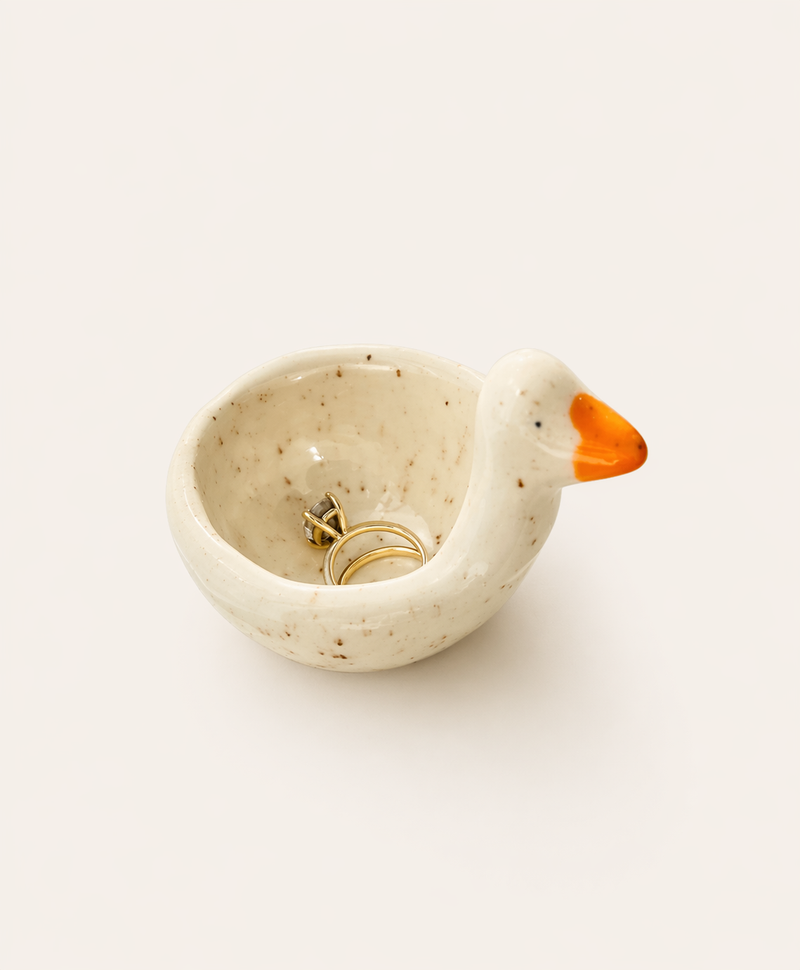 Vibrant Vessels - Silly Goose/Duck Ring, Trinket Dish