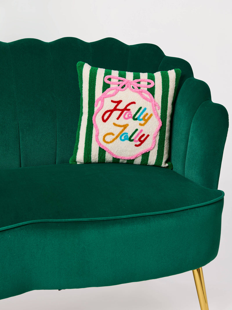 Shiraleah - Holly Jolly Hook Pillow