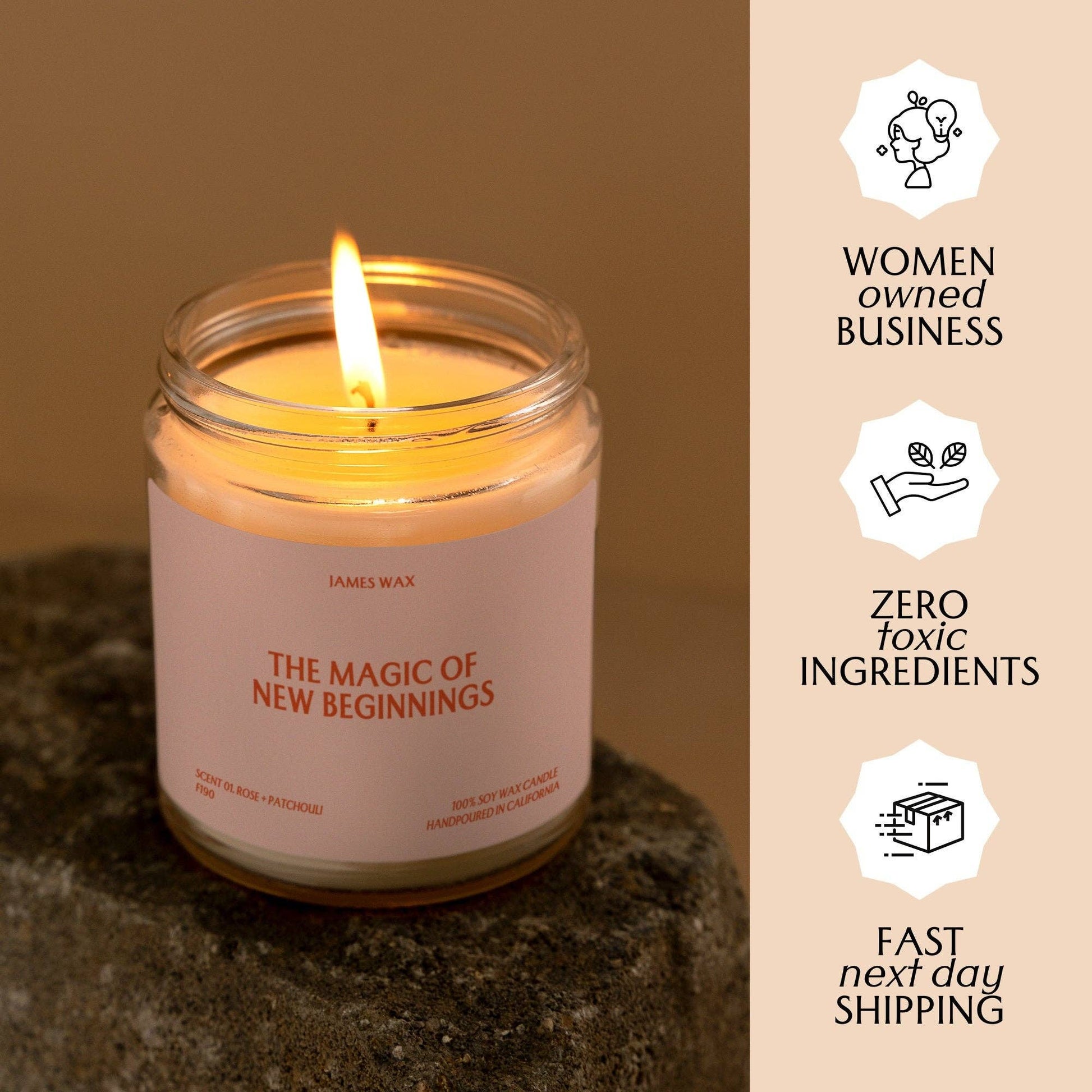 Cheer Up Gift “The Magic of New Beginnings” Candle - Jennie Dots