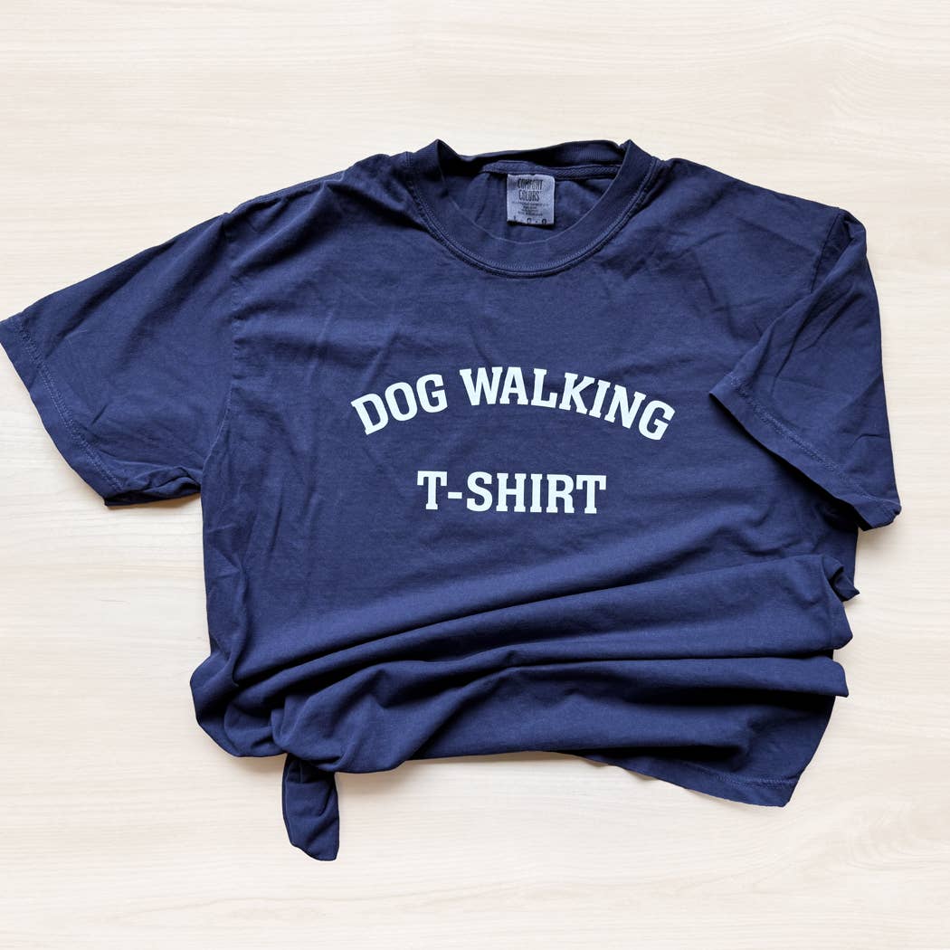 Comfort Colors Dog Walking T-Shirt – Fall Colors Collection - Jennie Dots