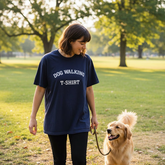 Comfort Colors Dog Walking T-Shirt – Fall Colors Collection - Jennie Dots