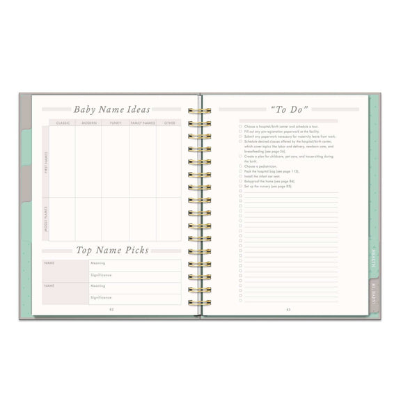 Countdown to Baby Undated Pregnancy Planner - Jennie Dots