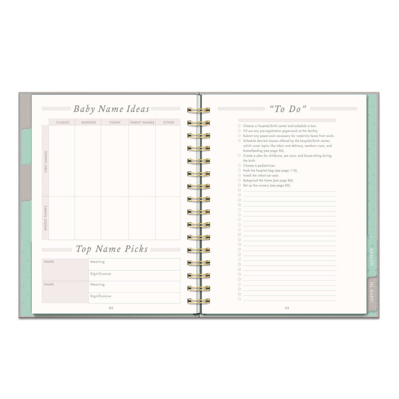 Countdown to Baby Undated Pregnancy Planner - Jennie Dots