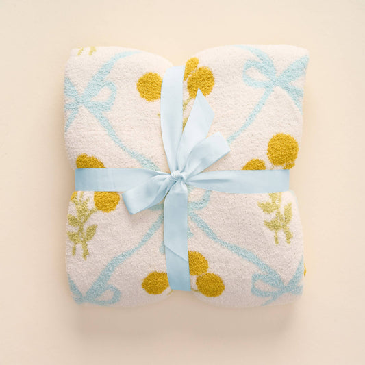 Cozy Dreams Luxe Blanket - Marigold Lane Blue - Jennie Dots