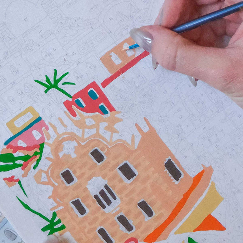 La Petite Épicerie - Paint by Numbers Kit - Barcelona by DazlStudio - Jennie Dots