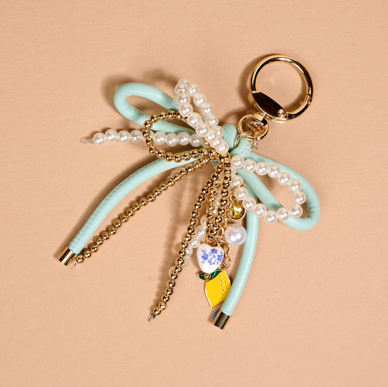The Darling Effect - Layered Bows Bag Charm–Limoncello Love