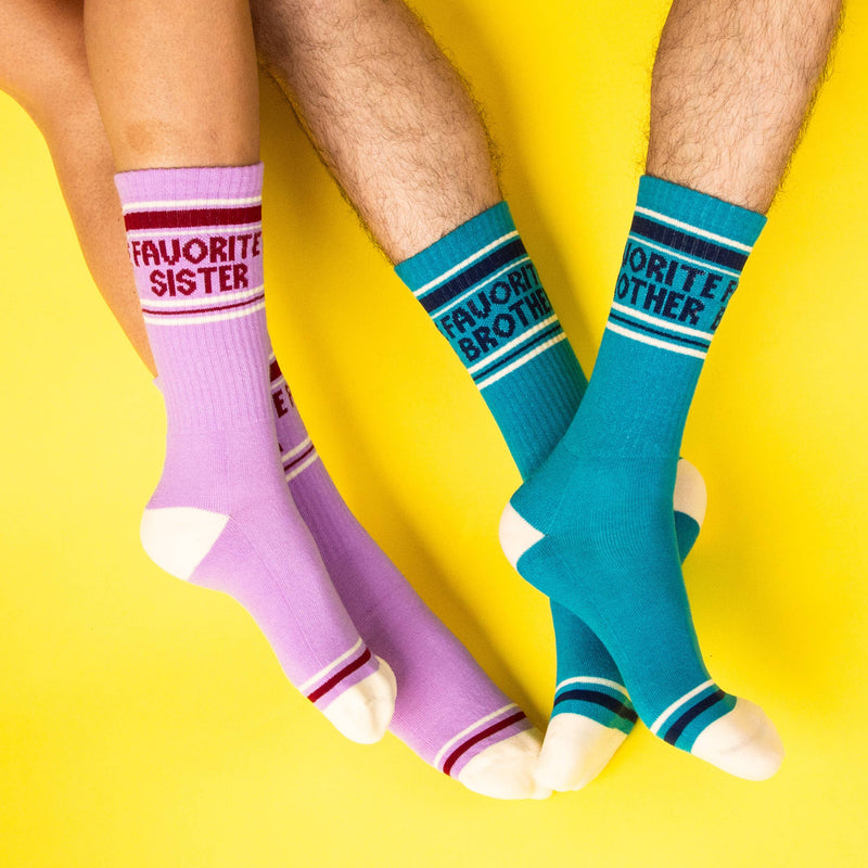 Gumball Poodle - Favorite Sister Gym Crew Socks - Jennie Dots 
